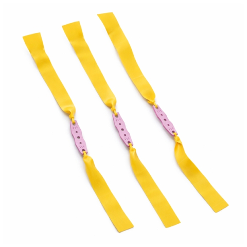 VANATOARE, DRUMETII & CAMPING - Set 3 benzi de schimb pentru praștie, cauciuc plat premium, galben, 0.5 mm