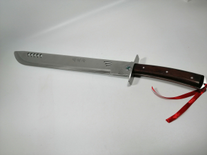 Sabie de vanatoare IdeallStore®, Wrath Blade, maner lemn, 69 cm, teaca cadou [5]