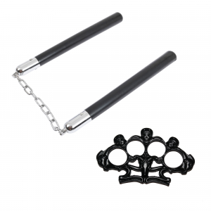 SPORT & TIMP LIBER - Set Nunceag, 31 cm si box negru craniu
