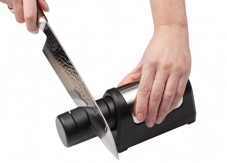 Acutitoare electrica pentru cutite IdeallStore®, Power Sharpener, 2 grade, negru [4]