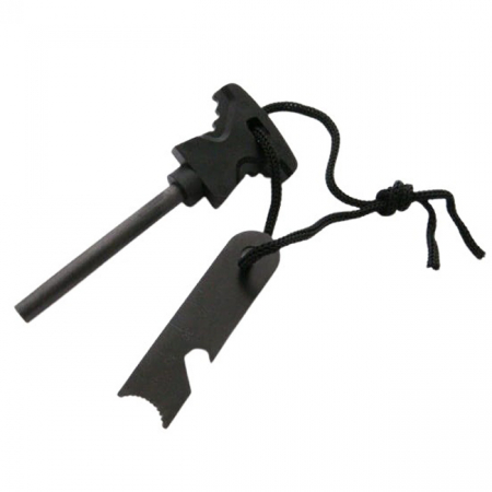 Accesori camping & drumetii - Amnar pentru camping IdeallStore®, Best Survival, otel inoxidabil, 11.5 cm, negru