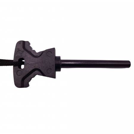 Amnar pentru camping IdeallStore®, Ultimate Survival, otel inoxidabil, 11.5 cm, negru [4]