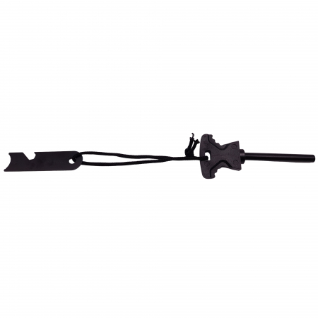 Amnar pentru camping IdeallStore®, Ultimate Survival, otel inoxidabil, 11.5 cm, negru [2]