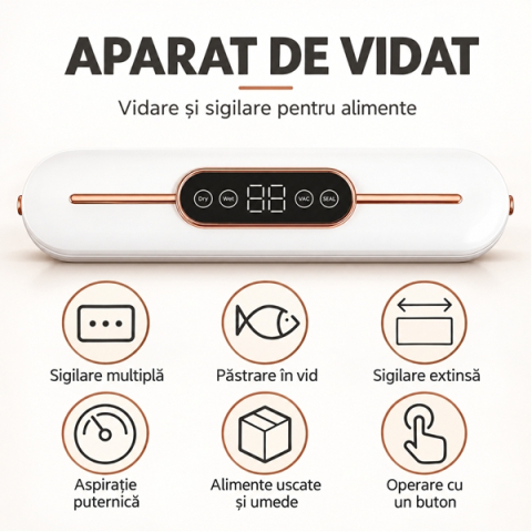Aparat electric de vidat alimente DEPOX®, 90W, moduri pentru alimente uscate și umede [1]