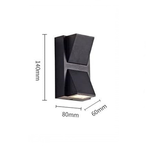 Aplica LED de Exterior, 6W, Negru [1]