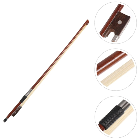 Arcus pentru vioara 1/8 DEPOX®, lemn, fibre sintetice, maro, 51 cm [4]