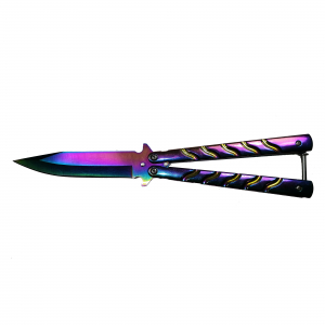 Briceaguri fluture & antrenament - Briceag fluture IdeallStore®, Rainbow-Palette, 22.5 cm