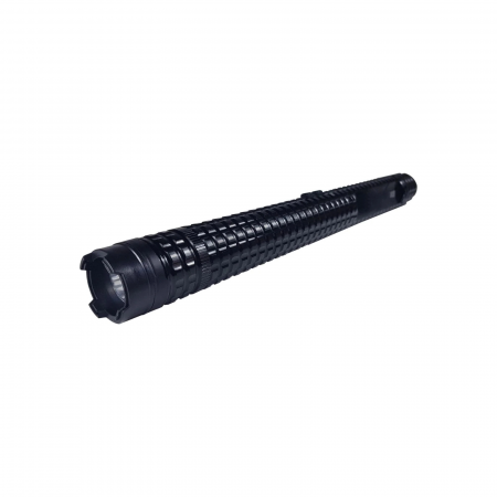 Set baston electrosoc, lanterna si spray paralizant chili DEPOX®, metalic, 35 cm/60 ml, negru, cutie inclusa [3]