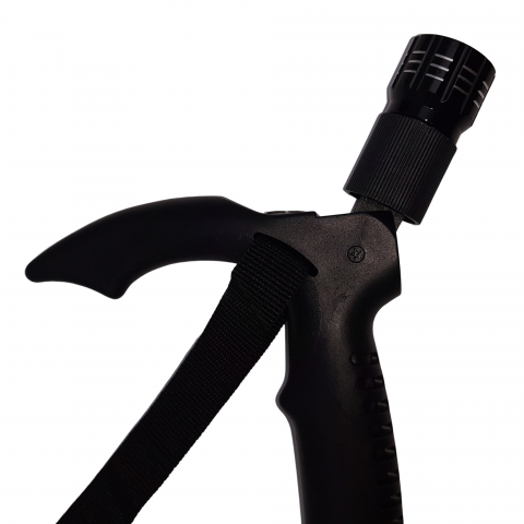 Baston extensibil IdeallStore®, Ol Helper, aluminiu, lampa LED, 110 cm, negru [4]