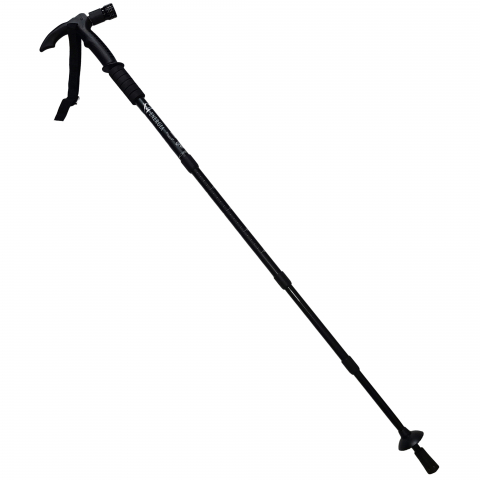 Produse si dispozitive ajutatoare locomotie - Baston extensibil IdeallStore®, Ol Helper, aluminiu, lampa LED, 110 cm, negru