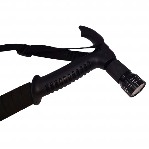 Baston trekking extensibil IdeallStore®, Ol Helper, aluminiu, lampa LED, 110 cm, albastru [4]