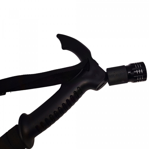 Baston trekking extensibil IdeallStore®, Ol Helper, aluminiu, lampa LED, 110 cm, albastru [5]