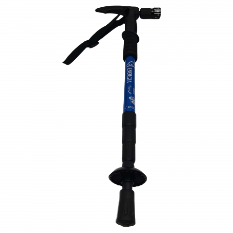 Baston trekking extensibil IdeallStore®, Ol Helper, aluminiu, lampa LED, 110 cm, albastru [3]