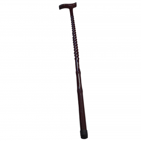 Baston locomotie IdeallStore®, Old School, lemn, 89 cm, maro [4]