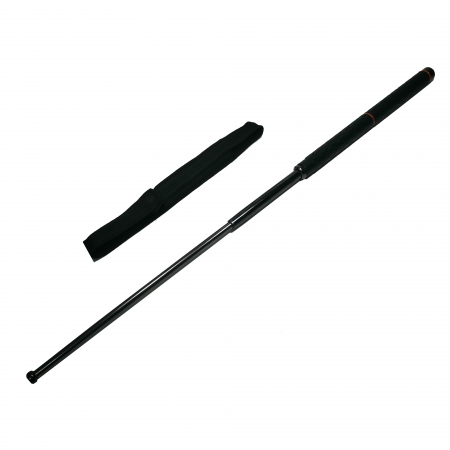 Bastoane telescopice si nunceaguri - Baston telescopic cromatic, IdeallStore®, 80 cm, negru, teaca inclusa