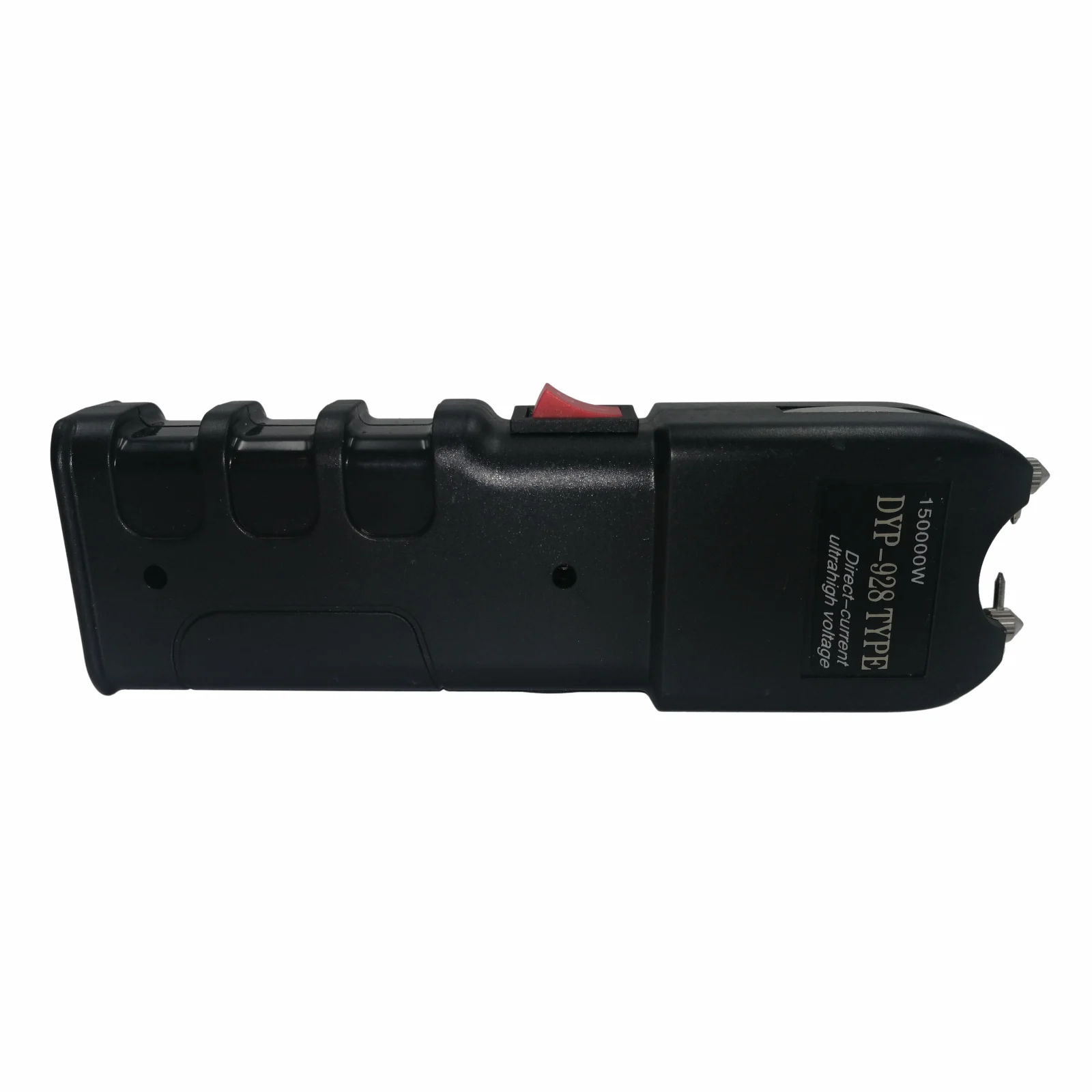 Baston telescopic 3 sectiuni si electrosoc multifunctional, 150000 W, DEPOX®, Silver Siege, otel inoxidabil, 64 cm, argintiu/negru, husa inclusa [10]