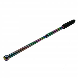 Baston telescopic din otel, rainbow, 66 cm, 3 sectiuni, husa cadou [3]