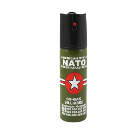 Set baston telescopic din otel 3 sectiuni si spray autoapărare NATO DEPOX®, rainbow, 66 cm/60 ml, husa inclusa [6]
