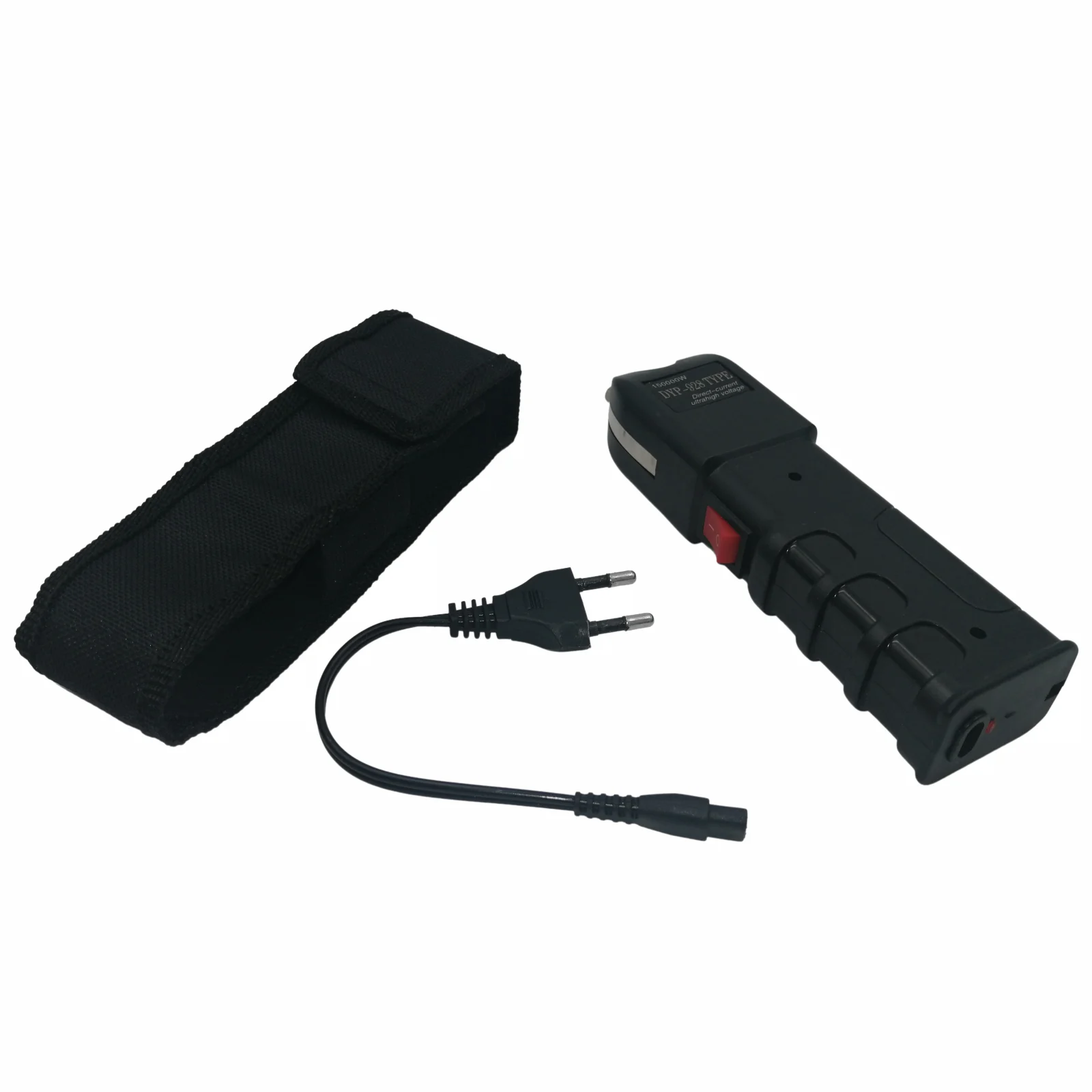 Set baston telescopic din otel 3 sectiuni si electrosoc multifunctional 150000 W DEPOX®, rainbow, 66 cm, husa inclusa [8]