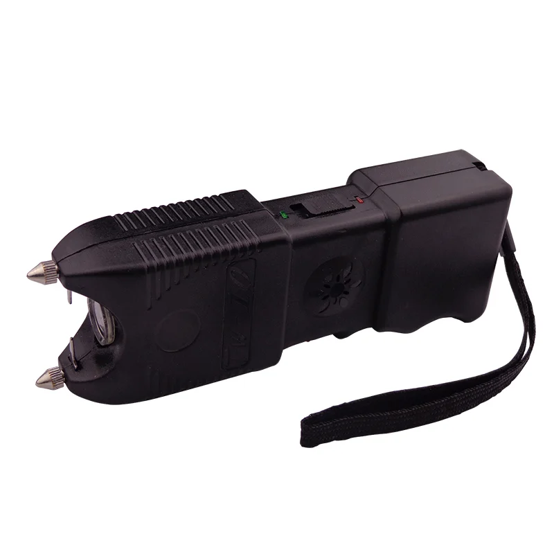 Set baston telescopic din otel 3 sectiuni si electrosoc, TW-10, negru, 400 KV DEPOX®, rainbow, 66 cm, husa inclusa [6]
