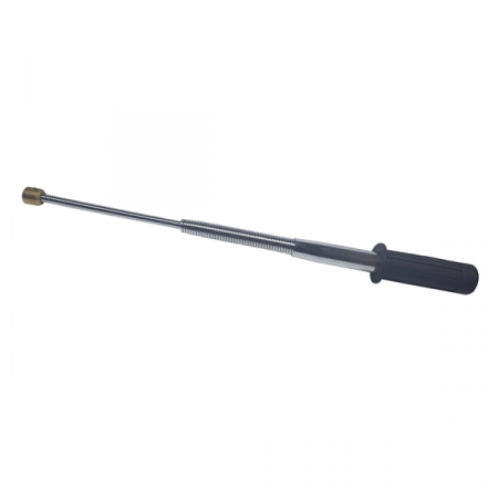 Baston telescopic flexibil maner cauciuc, 47 cm, argintiu [1]