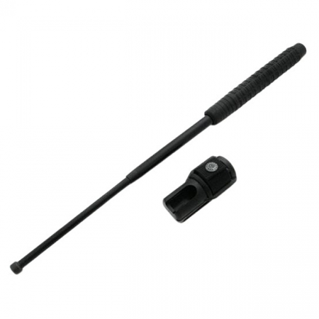 Bastoane telescopice si nunceaguri - Baston telescopic IdeallStore®, Standard Guard, otel inoxidabil, 40 cm, negru, toc tactic inclus
