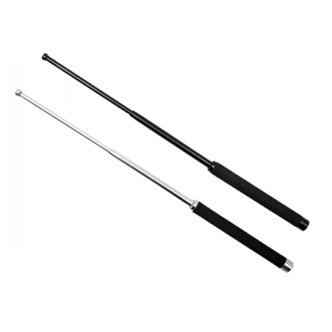 Bastoane telescopice si nunceaguri - Set doua bastoane telescopice pliabile DEPOX®, 64 cm/ 65 cm , argintiu/negru