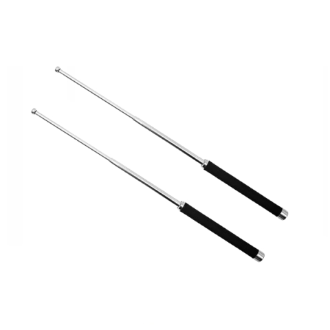 Bastoane telescopice si nunceaguri - Set doua bastoane telescopice pliabile DEPOX®, 65 cm , argintiu, husa inclusa