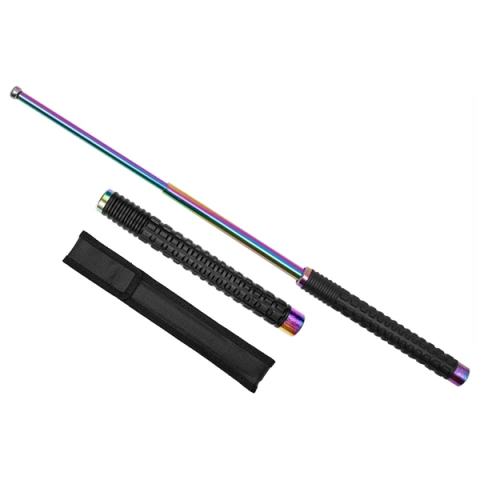 Baston Telescopic Pliabil DEPOX®, Finisaj Multicolor, Mâner Antiderapant, 52 cm [5]