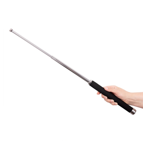 Set doua bastoane telescopice pliabile, DEPOX®, 64 cm/ 51 cm, maner antiderapant, negru/argintiu [2]