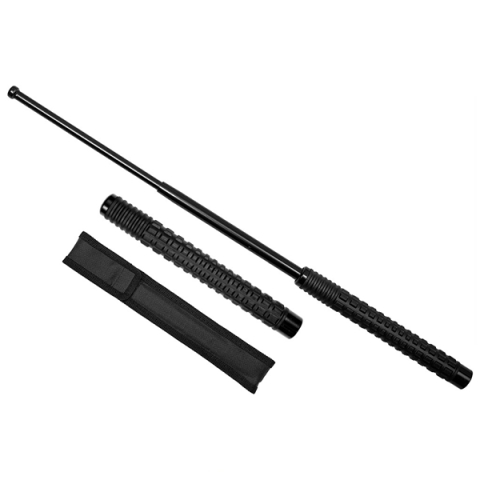 Bastoane telescopice si nunceaguri - Baston telescopic pliabil, DEPOX®, 52 cm, maner antiderapant, husa inclusa, negru