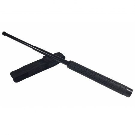 Bastoane telescopice si nunceaguri - Baston telescopic IdeallStore®, Police Troops, 50 cm, negru
