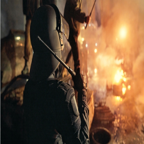 Baston telescopic cu blocare Easy Lock, toc rotativ 360°, 51 cm [12]