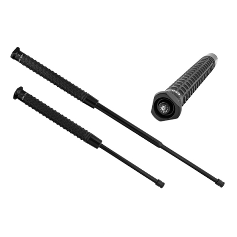 Baston telescopic profesional, sistem Easy Lock ,toc rotativ detașabil, 61 cm, negru [2]