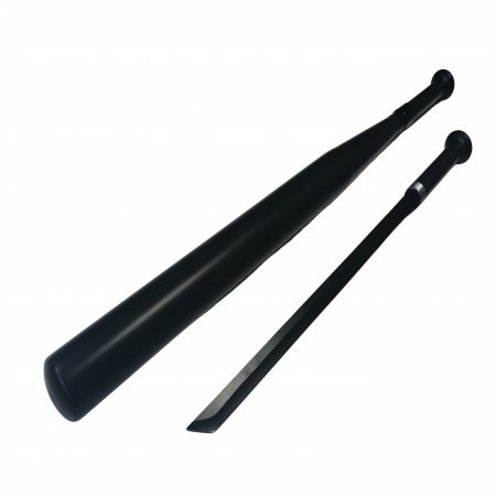 Bata baseball IdeallStore®, full metal, maner detasabil, 70 cm, negru, teaca inclusa [6]