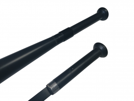 Bata baseball IdeallStore®, full metal, maner detasabil, 70 cm, negru, teaca inclusa [4]