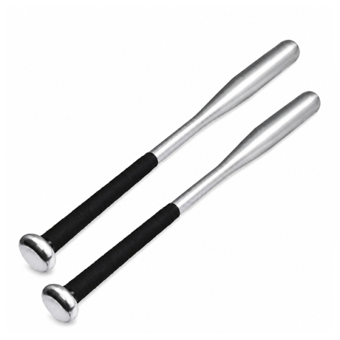 Baseball - Set doua bate de baseball DEPOX®, aluminiu, 63 cm, argintiu