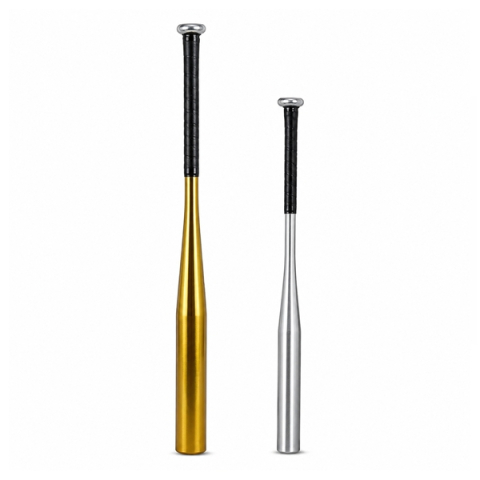 SPORTURI DE ECHIPA - Set doua bate  de baseball DEPOX®, aluminiu, 63 cm/80 cm, argintiu/auriu