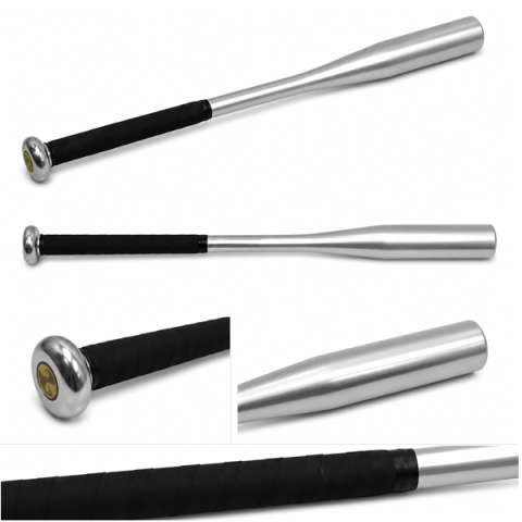 Set doua bate  de baseball DEPOX®, aluminiu, 63 cm/80 cm, argintiu/auriu [3]