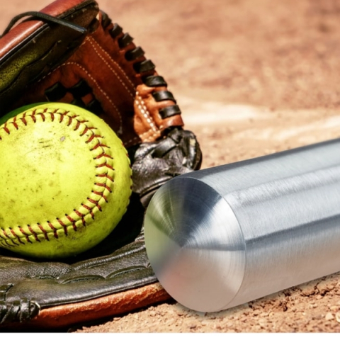 Bata de baseball IdeallStore®, aluminiu, 80 cm, argintiu [3]