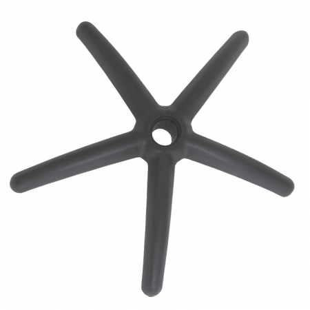 Baza pentru scaun directorial, plastic, 55 cm, neagra [1]