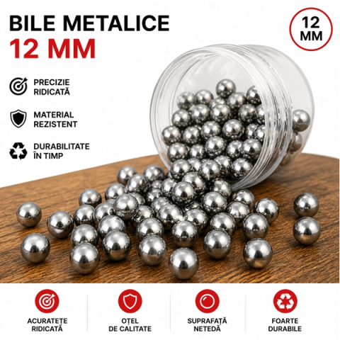 Bile metalice pentru prastie DEPOX®, 12 mm, 100 buc [1]