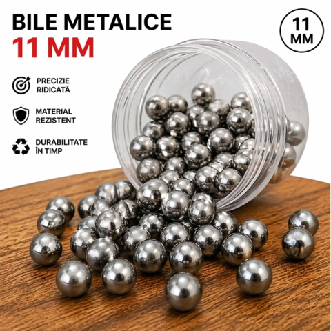 Bile metalice pentru prastie DEPOX®, 11 mm, 100 buc [1]