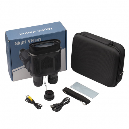 Binoclu cu NightVision IdeallStore®, Dark Watcher, marire 7x, display TFT LCD, negru, husa inclusa [13]