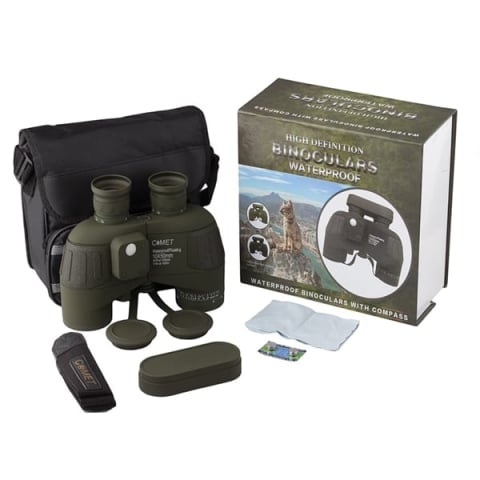 Binocul profesional cu compas si busola electronica, DEPOX®, Verde, 10x50 [1]