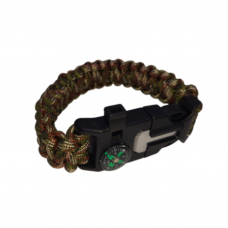 Bratara supravietuire, Military Surplus, paracord, 26 cm, camuflaj [3]