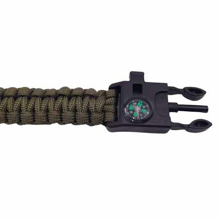 Bratara supravietuire, Military Surplus, paracord, 26 cm, kaki [3]
