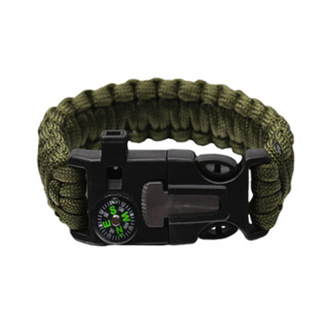 Bratara supravietuire, Military Surplus, paracord, 26 cm, kaki [1]