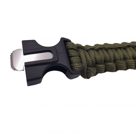 Bratara supravietuire, Military Surplus, paracord, 26 cm, kaki [4]