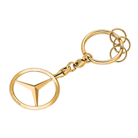 Set 2 Brelocuri Mercedes-Benz, Metal, Design Elegant, Inele pentru Chei, Auriu/Argintiu, 7.5 cm/9 cm [7]